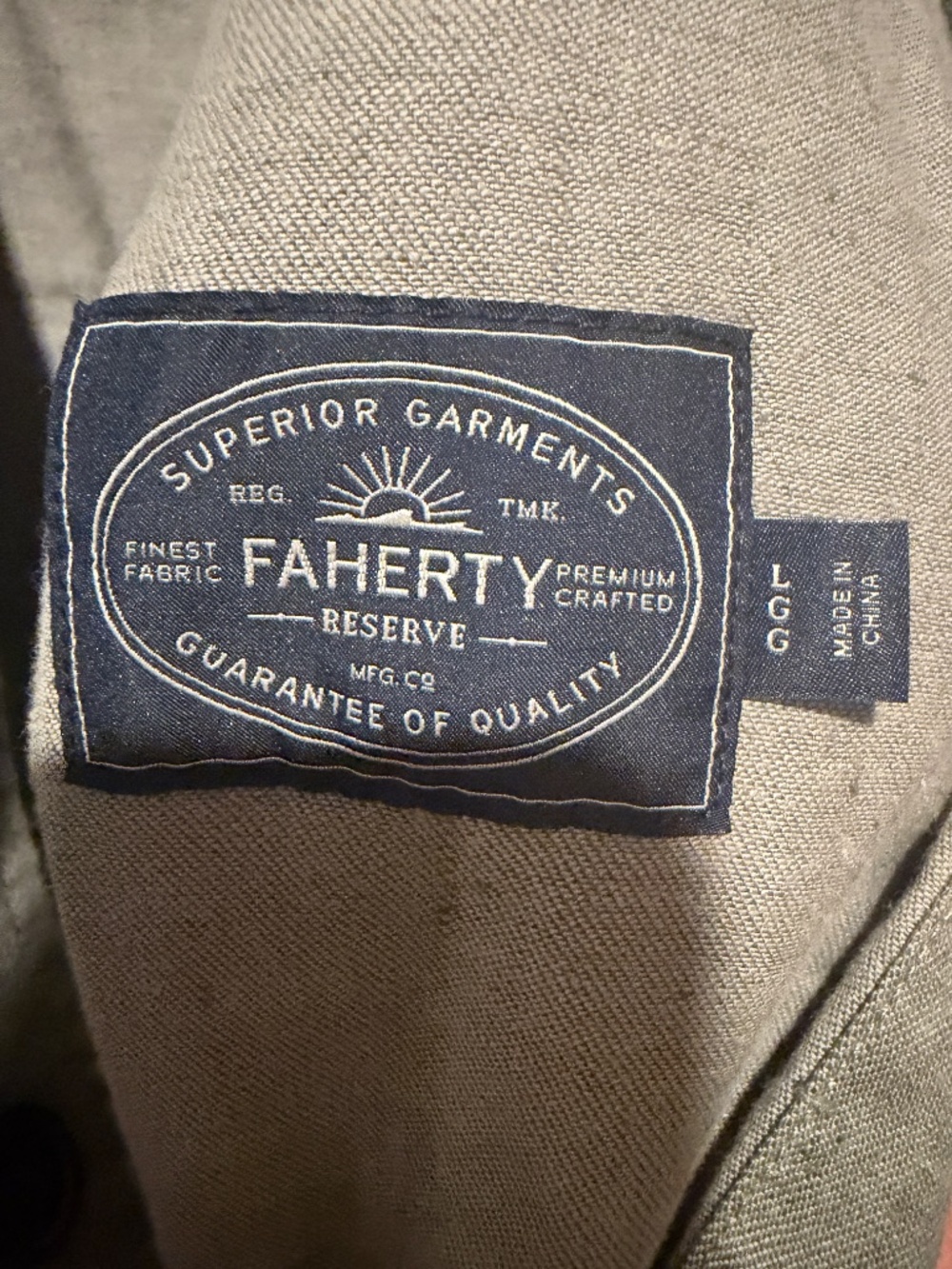 Faherty Linen CPO - Picture 2 of 4